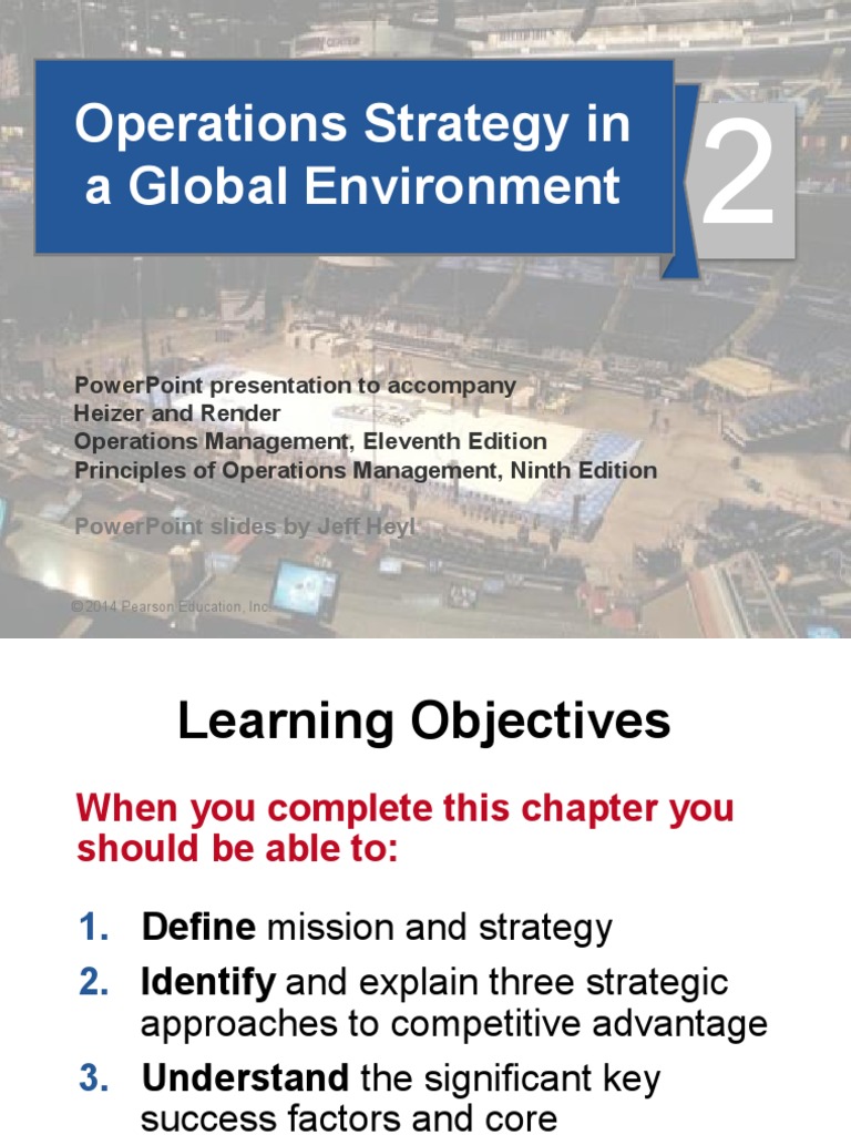Operations Strategy in A Global Environment | PDF | Operations ...