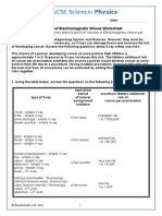 Hazards of Electromagnetic Waves Worksheet