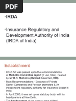 Insurance Regulatory and Development Authority of India (IRDA of India)