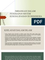 Pertimbangan Dalam Penerapan Sistem Kekhalifahan Di Indonesia