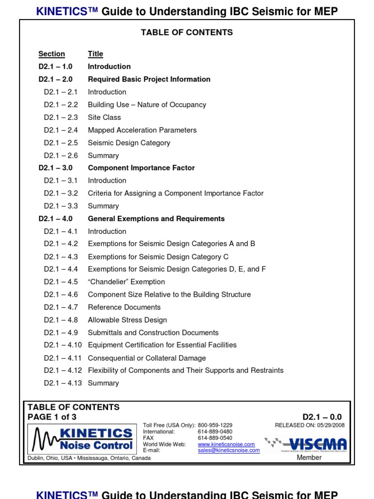 Understanding IBC Seismic for MEP | Specification (Technical Standard) |  Geotechnical Engineering