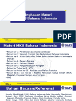 Ringkasan Materi MKU Bahasa Indonesia - Ed