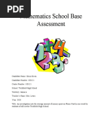 Csec Math Sba Guidelines | PDF | Mean | Chart
