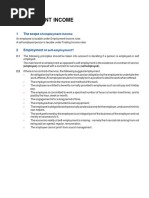 Employment Income: 1 The Scope