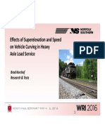 HH 01 Kerchof - Effects of Superelevation and Speed On Vehicle Curving in Heavy Axle Load Service