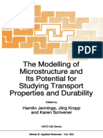 (NATO ASI Series 304) G. M. Idorn (Auth.), Hamlin Jennings, Jörg Kropp, Karen Scrivener (Eds.) - The Modelling of Microstructure and Its Potential For Studying Transport Properties and Durability-Spri