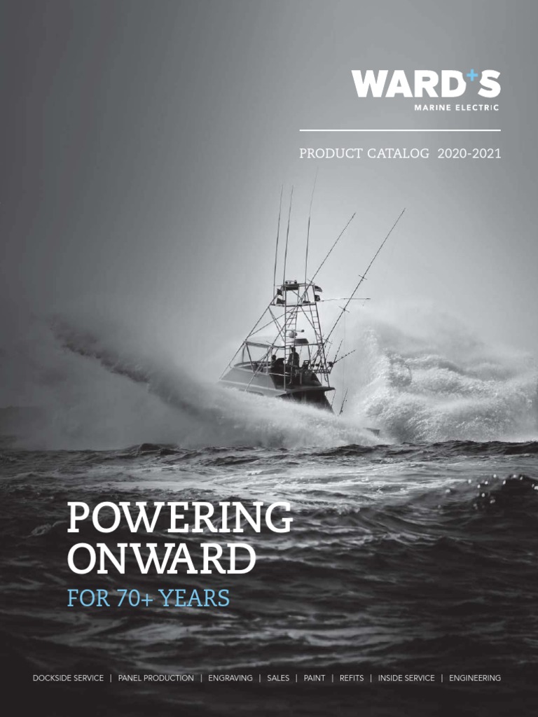 Ward Marine Electric Product Catalog Credit Card Rechargeable Battery