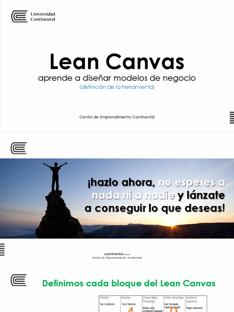 Lean Canvas - 2da Parte | PDF | Iniciativa empresarial | Modelo de negocio