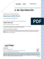 Certificado OHSAS 18001 2007 Esp