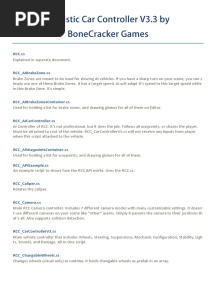 Realistic Car Controller V3.3 Scripts