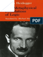 (Studies in Phenomenology and Existential Philosophy) Martin Heidegger - The Metaphysical Foundations of Logic (1984)