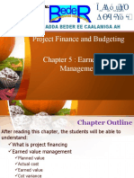 Project Finance and Budgeting Chapter 5: Earned Value Management