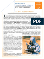 Three Types of OPCW Inspections