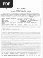 USMC Holiday Accident Reduction Form | PDF | Car | Wheeled Vehicles