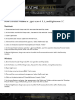 How To Install Presets in Lightroom 4, 5, 6, and Lightroom CC