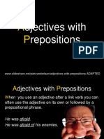 Adjectives With Prepositions