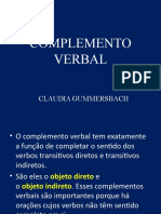 Complemento Verbal
