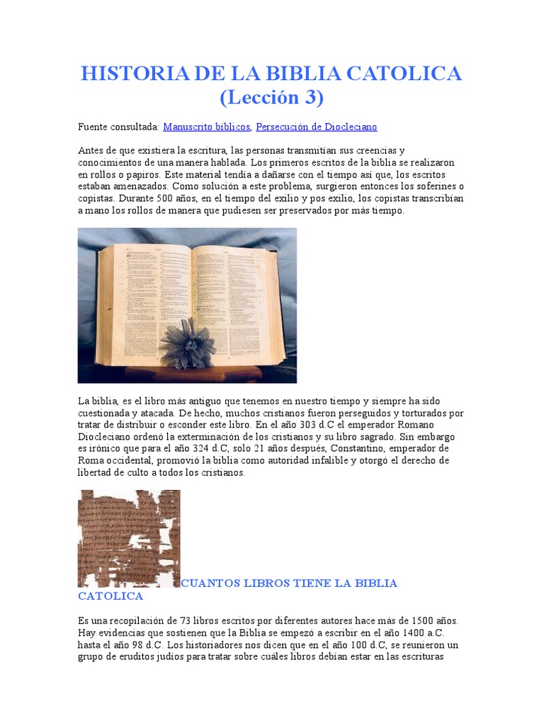 suave Fondo verde Aprobación Historia de La Biblia Catolica | PDF | Biblia | Salmos