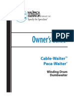 Waupaca Cable Waiter Paca Waiter Owners Manual 072911151228