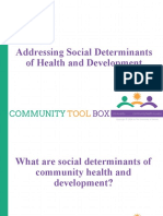 Addressing Social Determinants of Health and Development