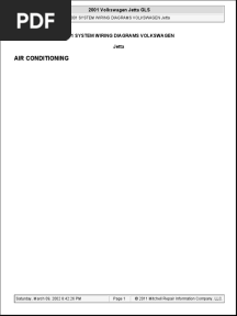 2001 VW Jetta Wiring Diagrams
