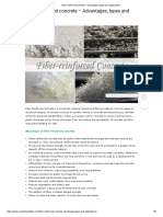 Fiber-Reinforced Concrete - Advantages, Types and Applications