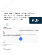 METODOLOGÍA PARA EL DIAGNÓSTICO DEL SISTEMA DE INYECCIÓN DE MOTORES DIESEL A PARTIR DE LAS LÍNEAS DE INYECCIÓN - PDF