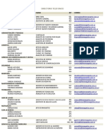 Directorio de Extensiones Correos y Telfs