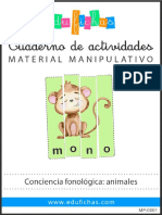 MP0001 Animales Manipulativo Edufichas