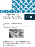 Exposicion Medicion Del Tamaño de Grano Metafisica