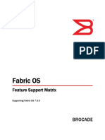 Fabric OS: Feature Support Matrix