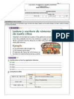 203 Guia 2 Lectura y Escritura de Numeros de Cuatro Cifras