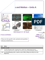 1 Forces and Motion - Units A: iGCSE Edexcel 1-9 - MR Powell