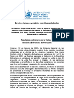 Informe UN Relatora Especial Medidas Coercitivas Unilaterale