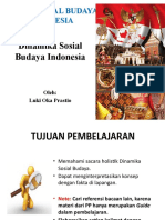 DINAMIKA SOSIAL BUDAYA INDONESIA