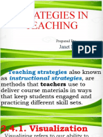 Strategies in Teaching: Prepared By: Mave
