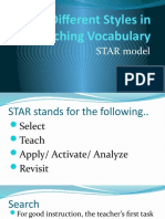 Different Styles in Teaching Vocabulary