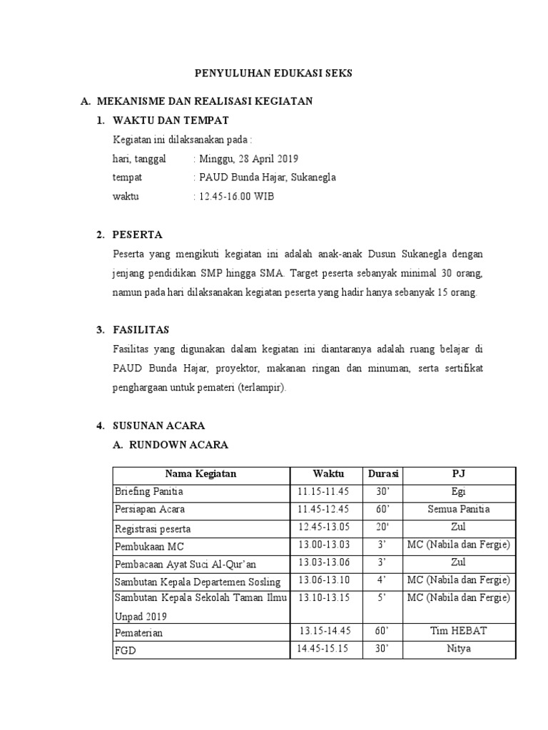 Penyuluhan Edukasi Seks Pdf