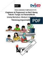 Pagbasa at Pagsulat - Q1 - Modyul 2-Aralin 2