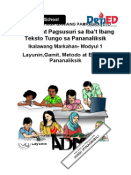 Pagbasa at Pagsulat - Q2 - Modyul 1