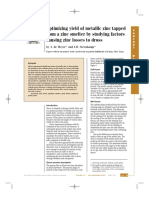 Optimizing Yield of Metallic Zinc Tapped From A Zinc Smelter by Studying Factors Causing Zinc Losses To Dross