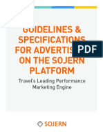 Guidelines & Specifications For Advertising On The Sojern Platform