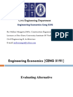 EE Lecture# (3) - Evaluating Alternatives