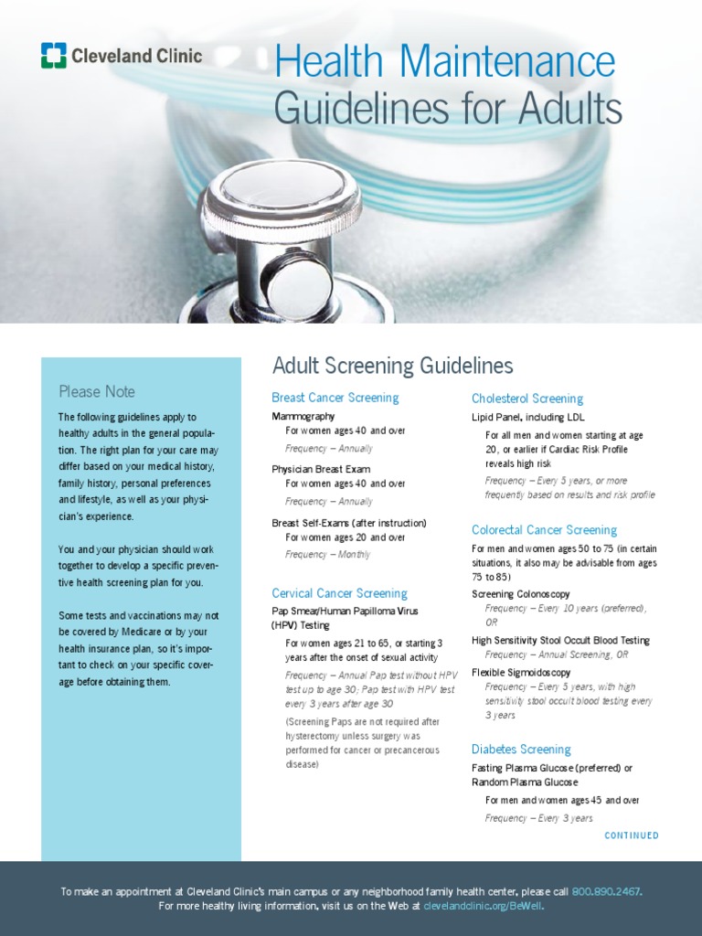 Health Maintenance Guidelines PDF Vaccines Preventive Healthcare