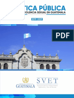 Política Pública Contra La Violencia Sexual en Guatemala 2019-2029