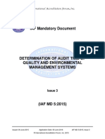 IAF MD5_2015 Issue 3 Estimaciòn de Tiempos de Auditorìa en SGCMA