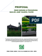Proposal Pembangunan Sarana & Prasarana Masjid Jami Daarul Faizin