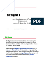 Lecture 7 - Six Sigma 1