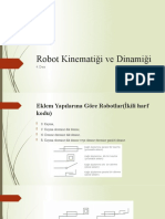 Robot Kinematiği Ve Dinamiği Ders 4 24.03.2021