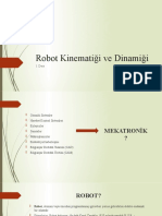 Robot Kinematiği Ve Dinamiği Ders 1 03.03.2021